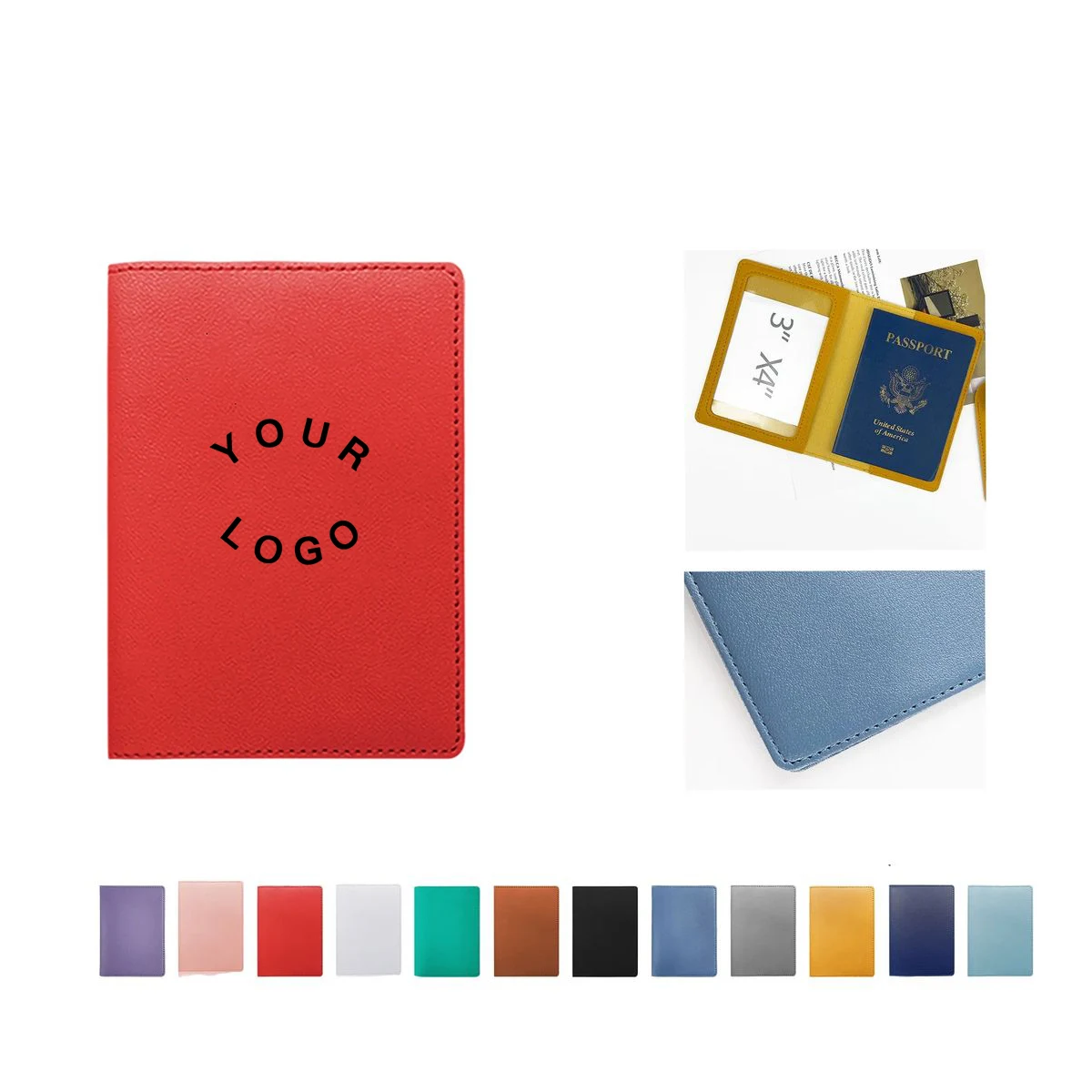 PU Leather Passport Case for Secure Travel 1