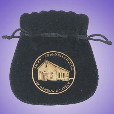 ROUND CORNER DRAWSTRING SUEDE POUCH 1
