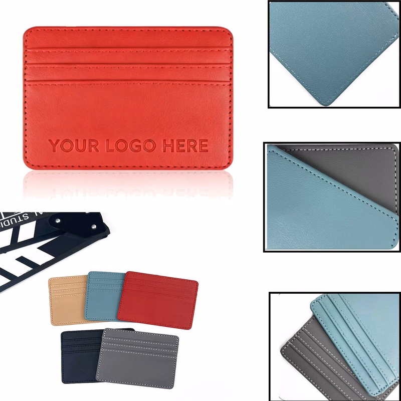Slim PU Leather Business Card Holder