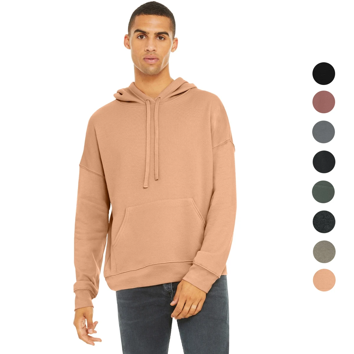 BELLA+CANVAS Unisex Sponge Fleece Pullover DTM Hoodie 7 oz. 1