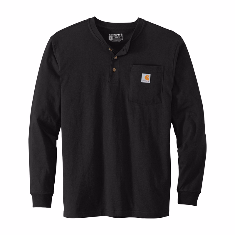 Carhartt Long Sleeve Henley Work T-Shirt