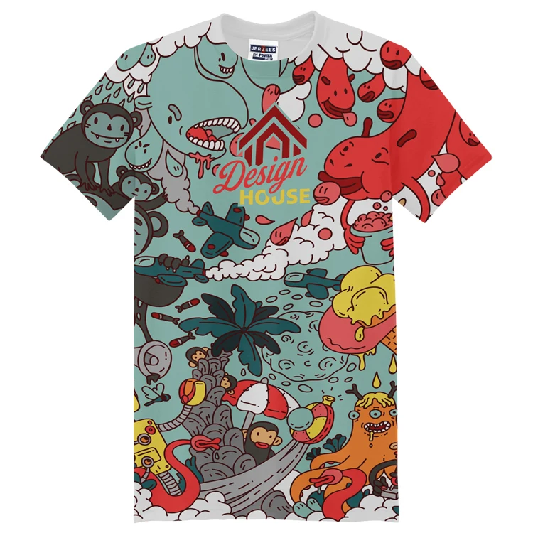 One Side Full Sublimation Print Athletic Tee Shirt 1