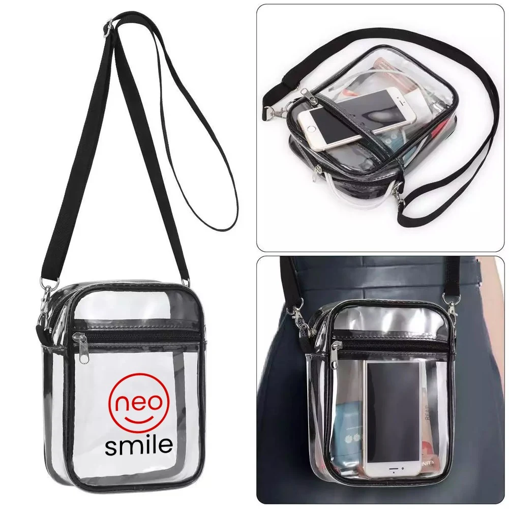 Transparent PVC Stadium Approved Crossbody Shoulder Bag 1