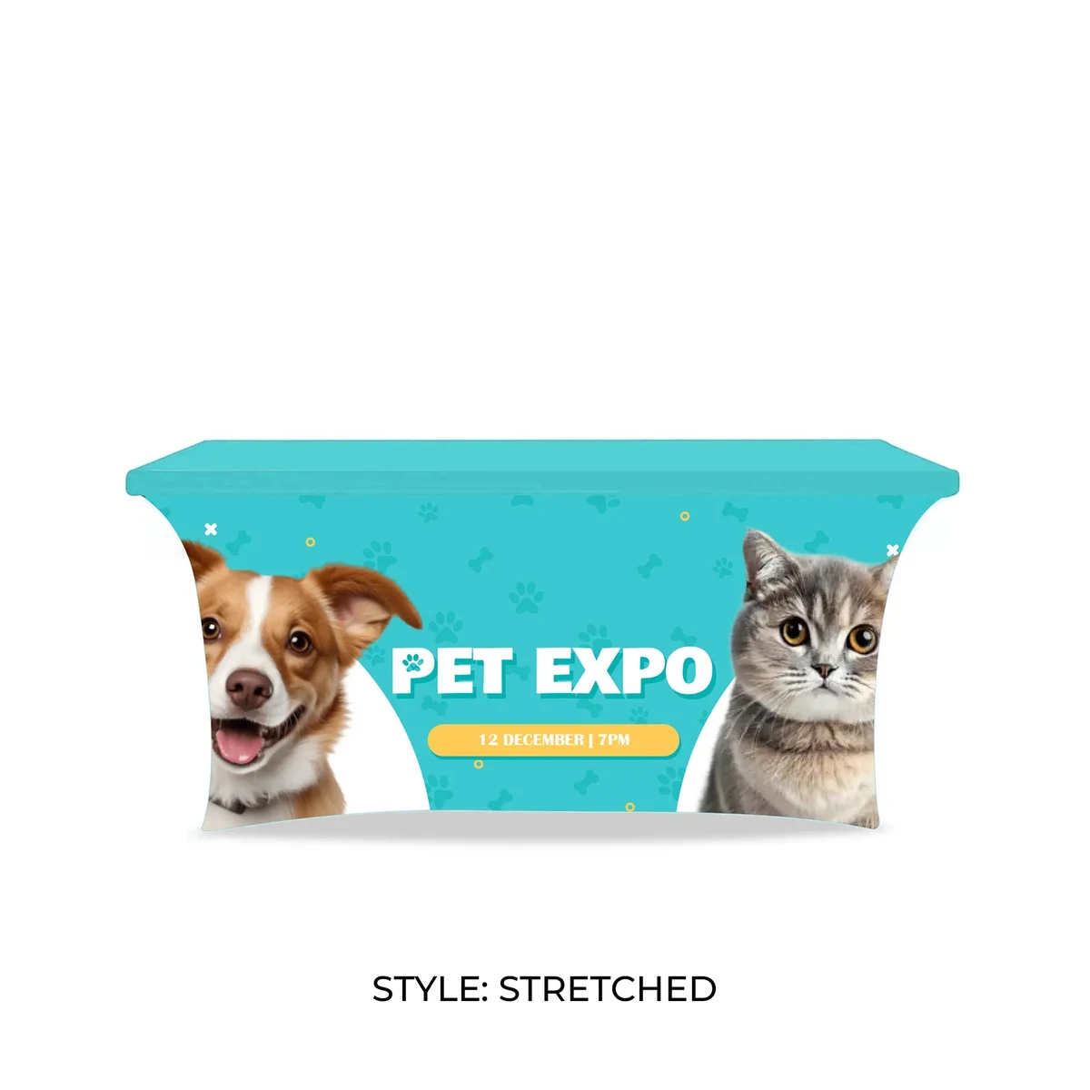 4' Table Cover STRETCHED 1