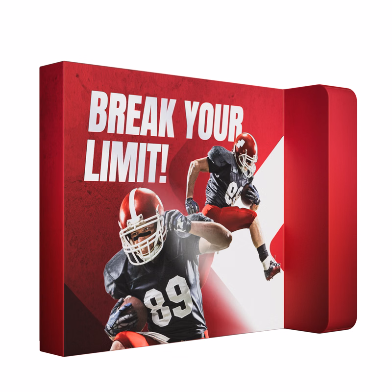 10ft L-Shape Box Wall Display - Fabric Only