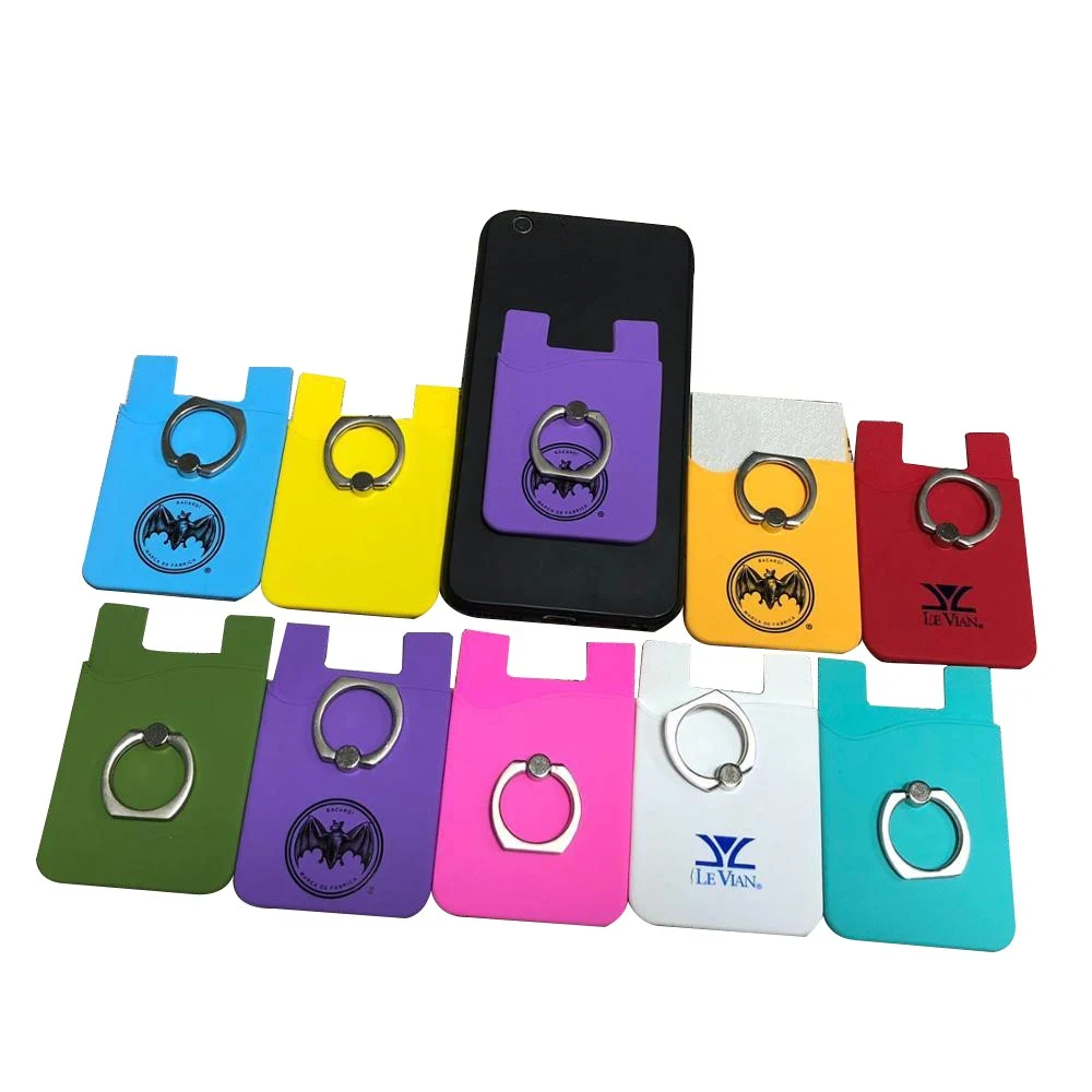 Silicone Mobile Wallet Ring Holder 1