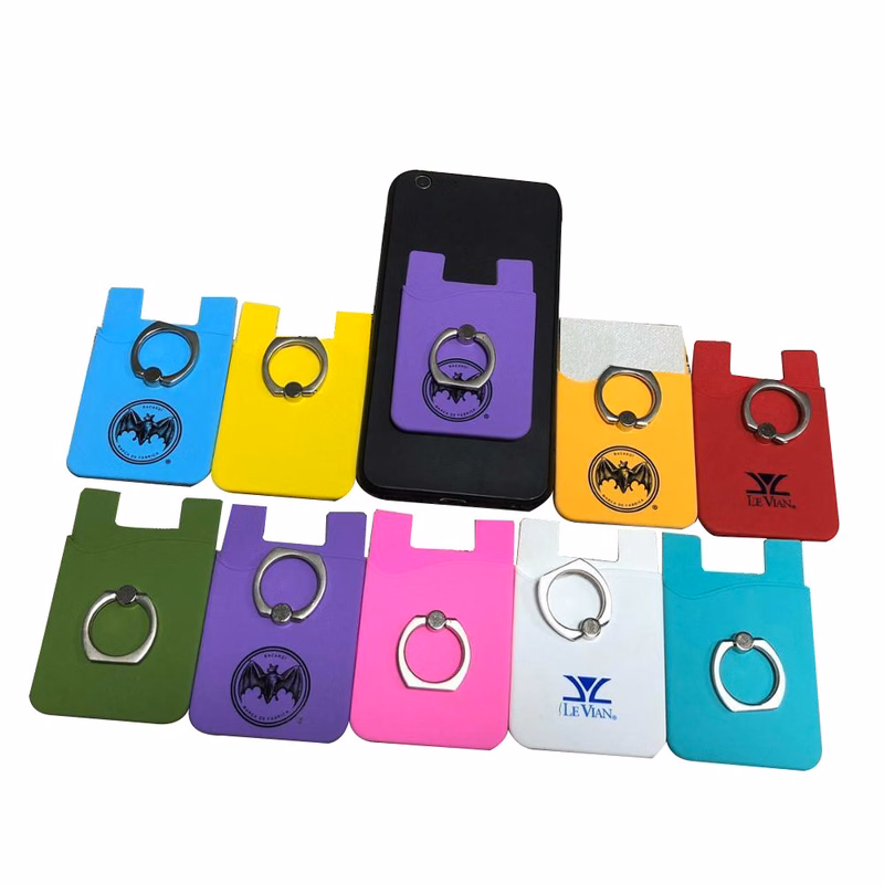 Silicone Mobile Wallet Ring Holder