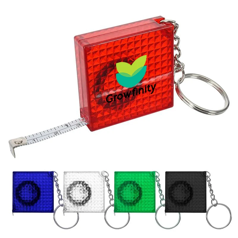 Reflective Tape Measure Key Chain 1
