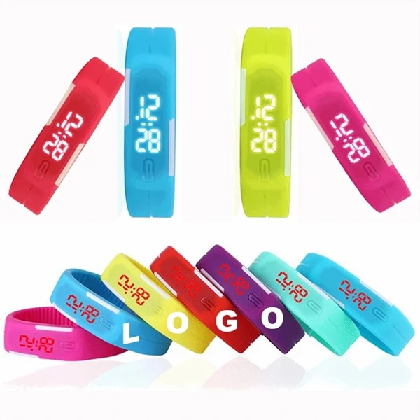 Silicone LED Digital Wrist Watch 1