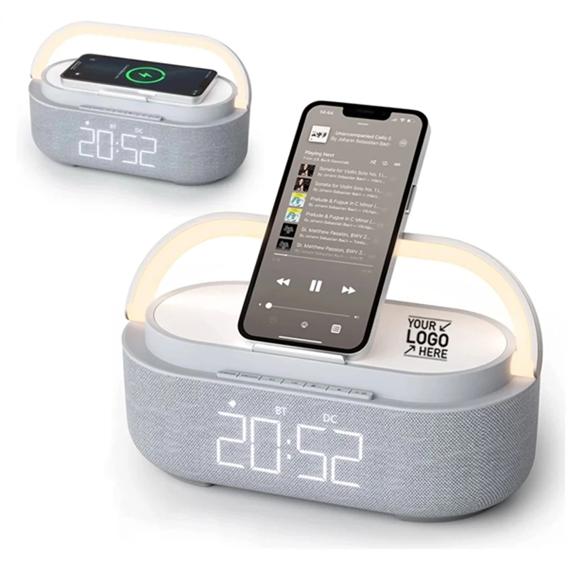 Digital Alarm Clock Wireless Speaker 1