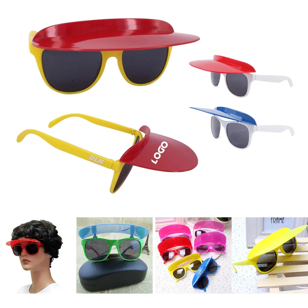 Two-tone visor sunglasses 1