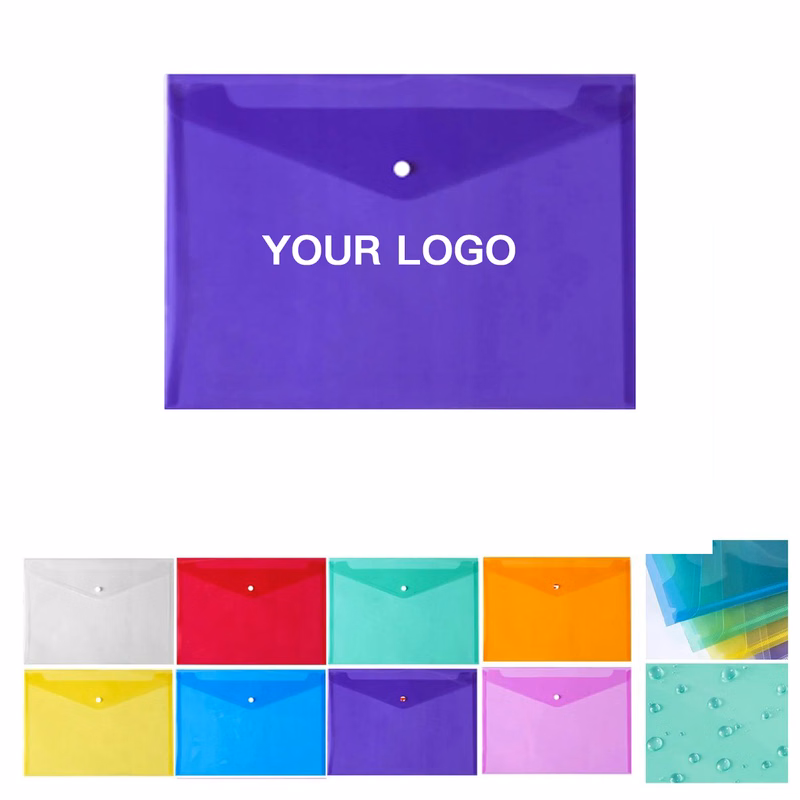 Portable File Folder with Business Card Slot