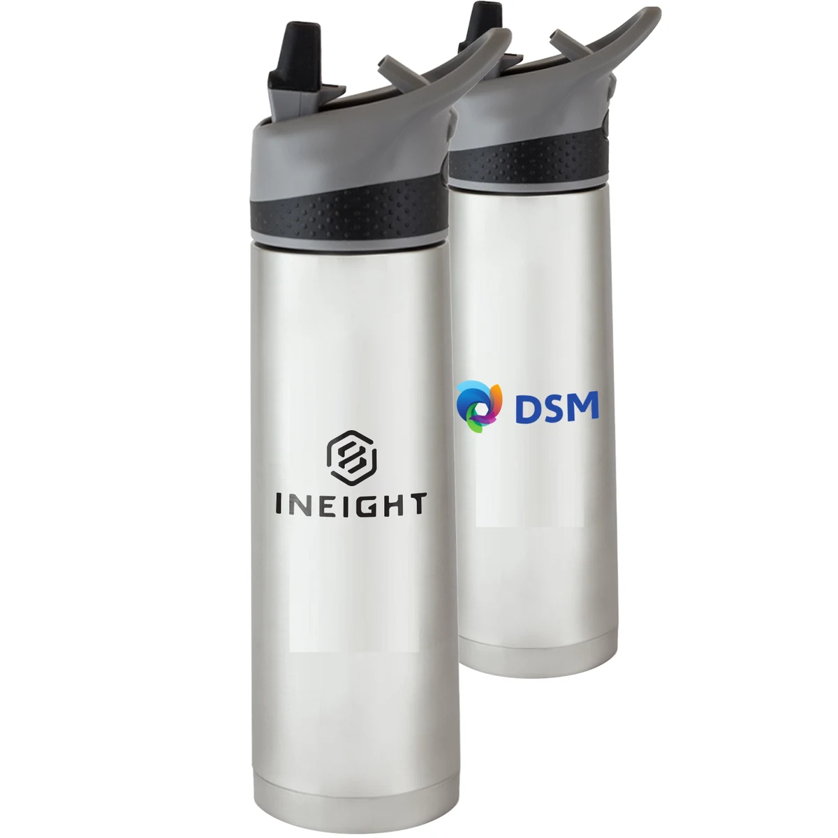 18 oz. Double Wall Stainless Steel Bottles W/ Straw Lid 1
