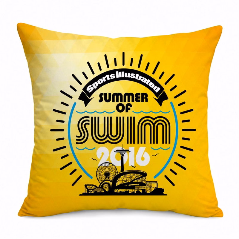 Sublimated Throw Cushion, 12x12, Invisible Zipper Closure, Removable insert, Cover is washable