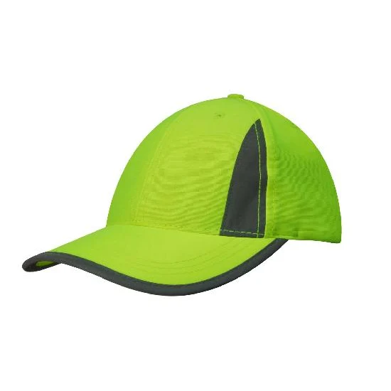 Luminescent Safety Cap with Reflective Inserts and Trim 1