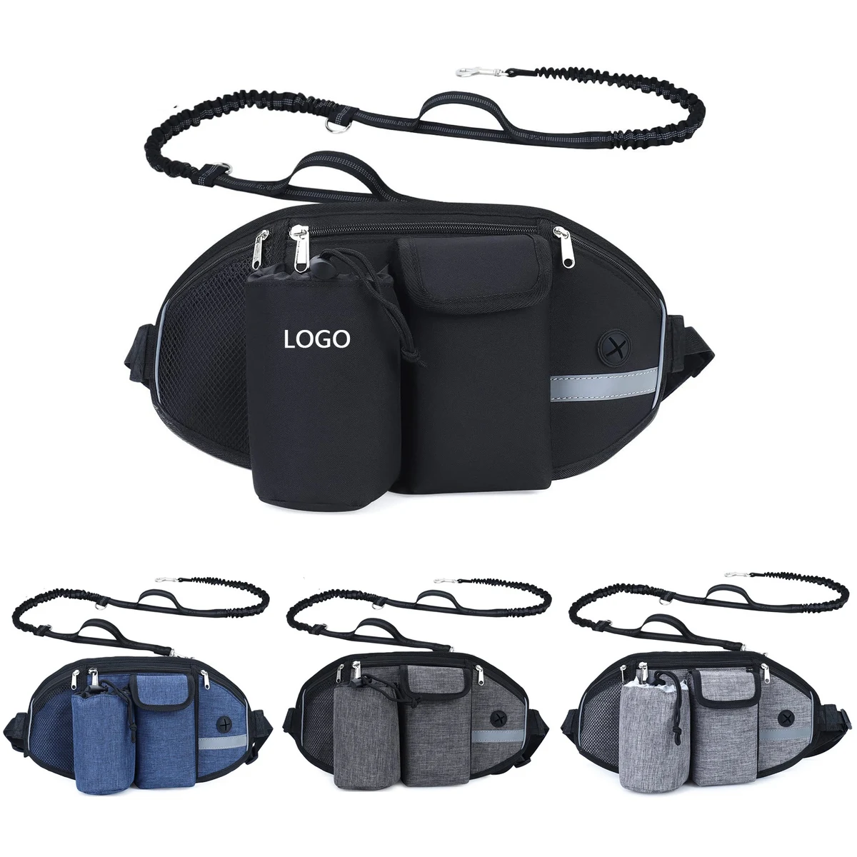 Pet waist bag with leash 1