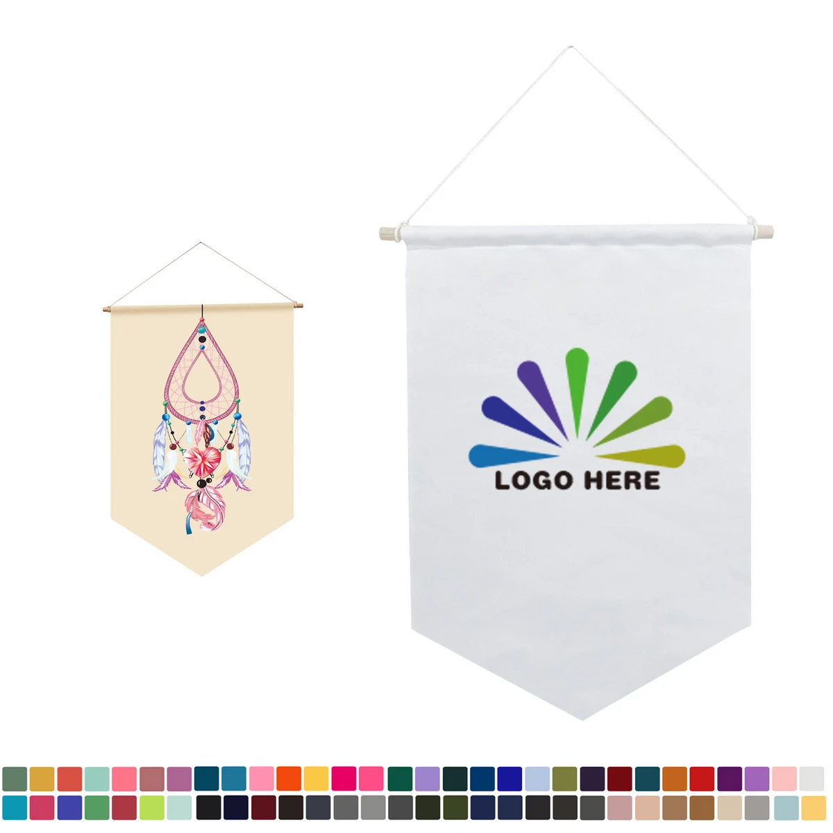 Custom Fabric Hanging Flag 1
