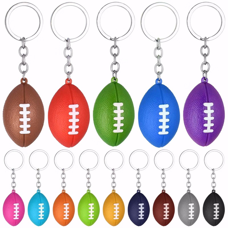 Relax Squeezer Toys Football Keychains