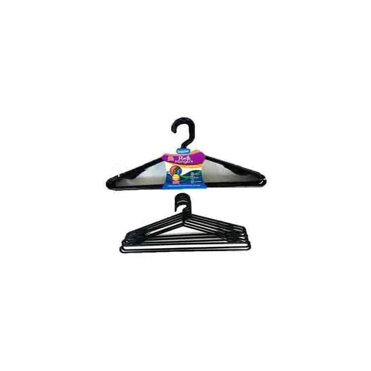 Adult Hangers Black 6pk 1