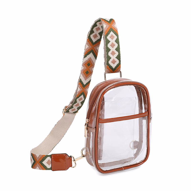 Clear PVC Crossbody Sling Bag
