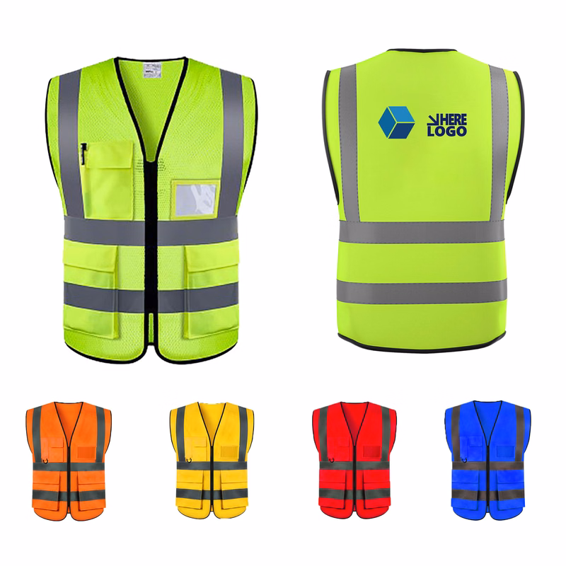 Multi-Pocket Work Reflective Vest