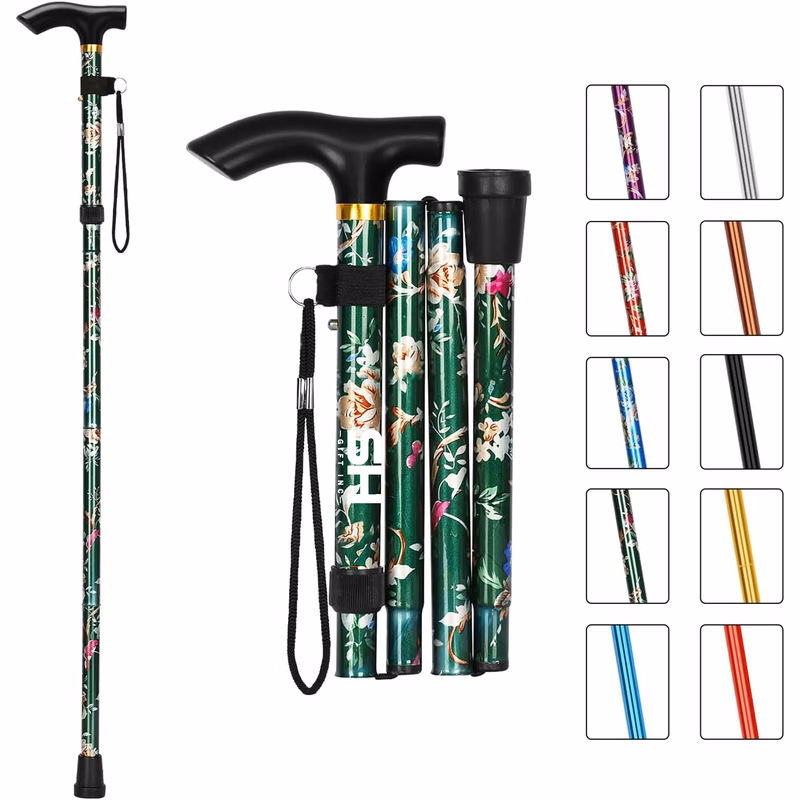 Portable Folding Aluminum Walking Stick