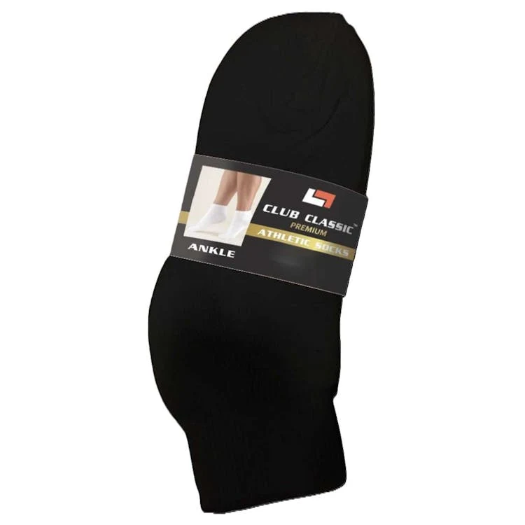 Ankle Socks Black Size 4-6 1