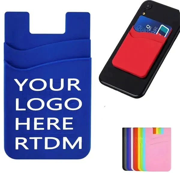 Double Layer Silicone Card Holder Phone Wallet 1