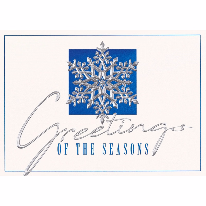Snowflake Hero Holiday Cards