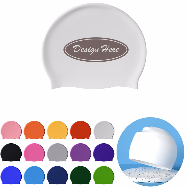 Unisex Silicone Swimming Cap for Adults ?C Flexible & Protective