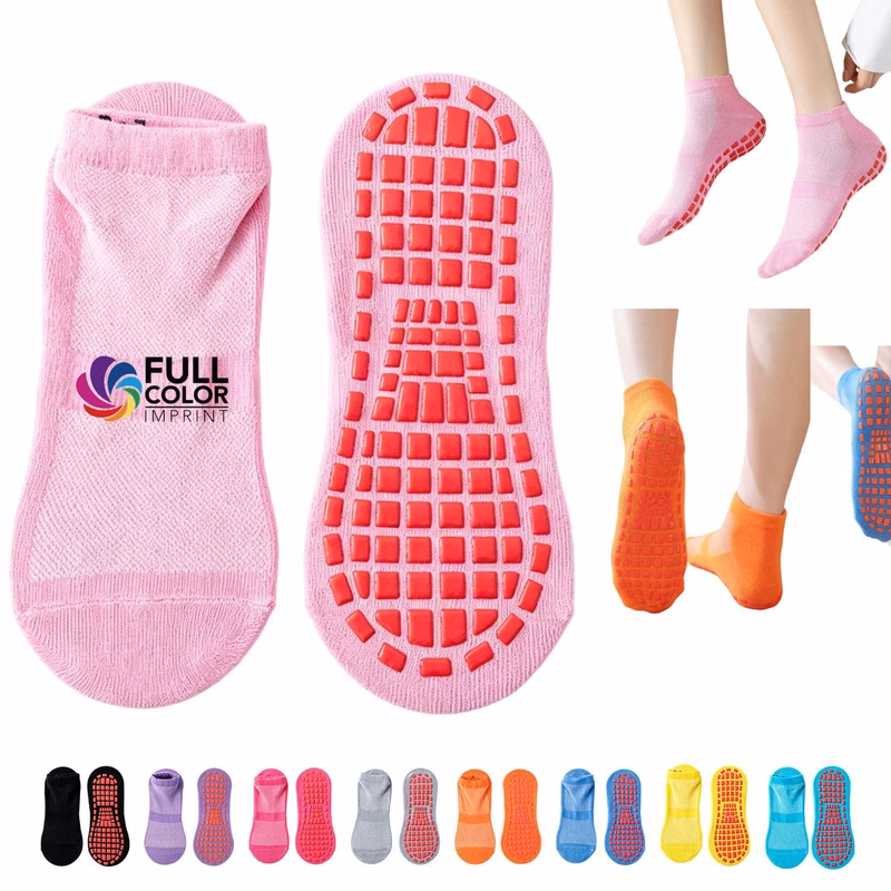 Full Color Non Slip Cotton Trampoline Socks Rush Service