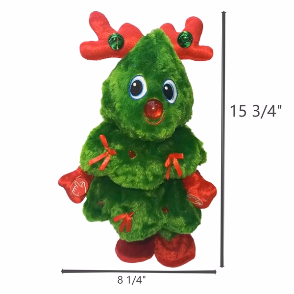 Singing And  Dancing Christmas Trees Plush Toys