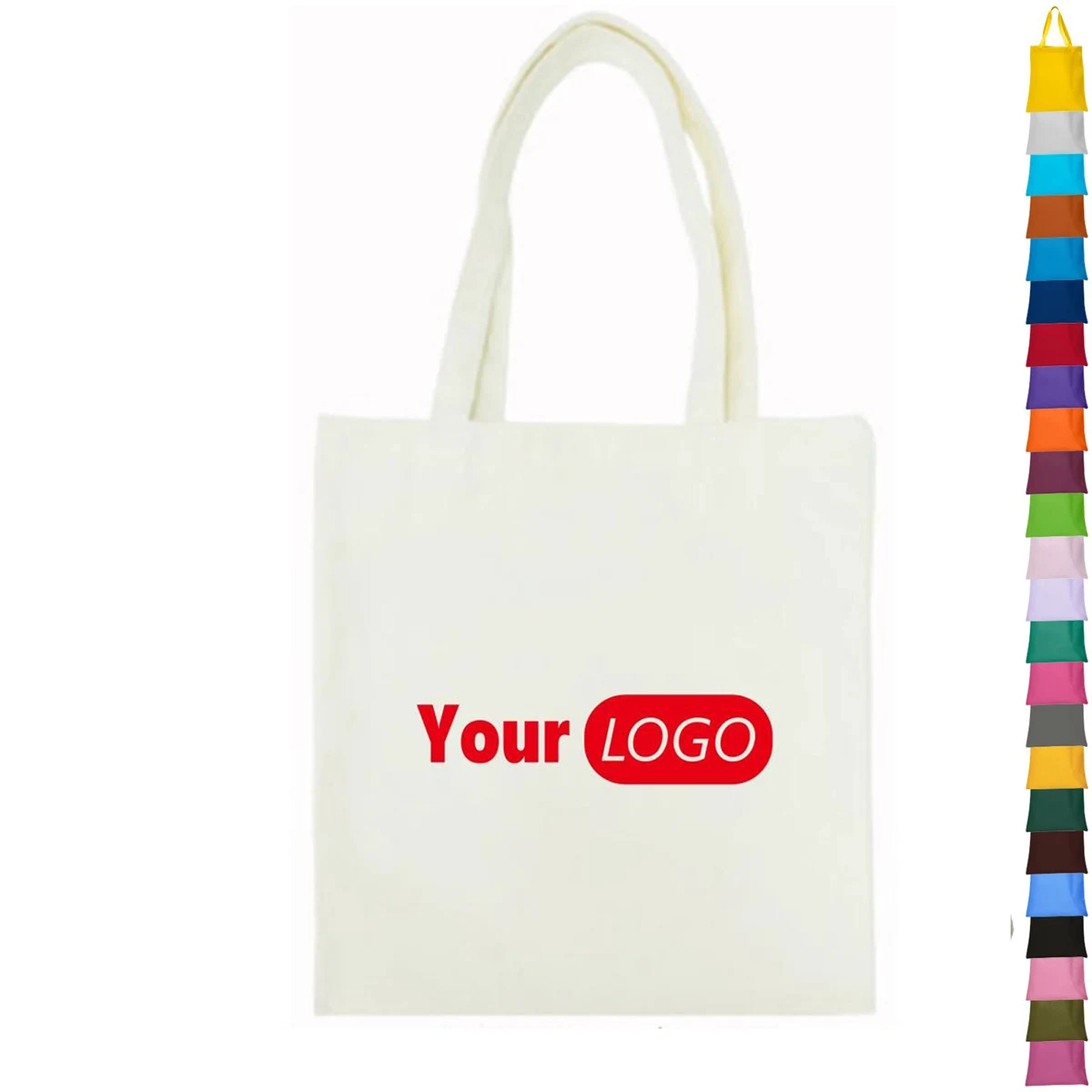Full Color 12oz Handle Tote Bag, custom tote bag with logo imprint 1