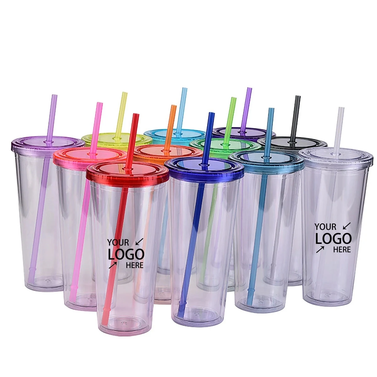 Double-Walled Transparent Drinking Cup 1