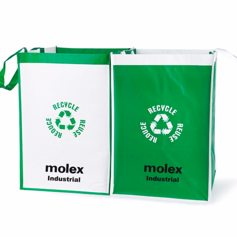Dual-Compartment Recycling Trash Bags