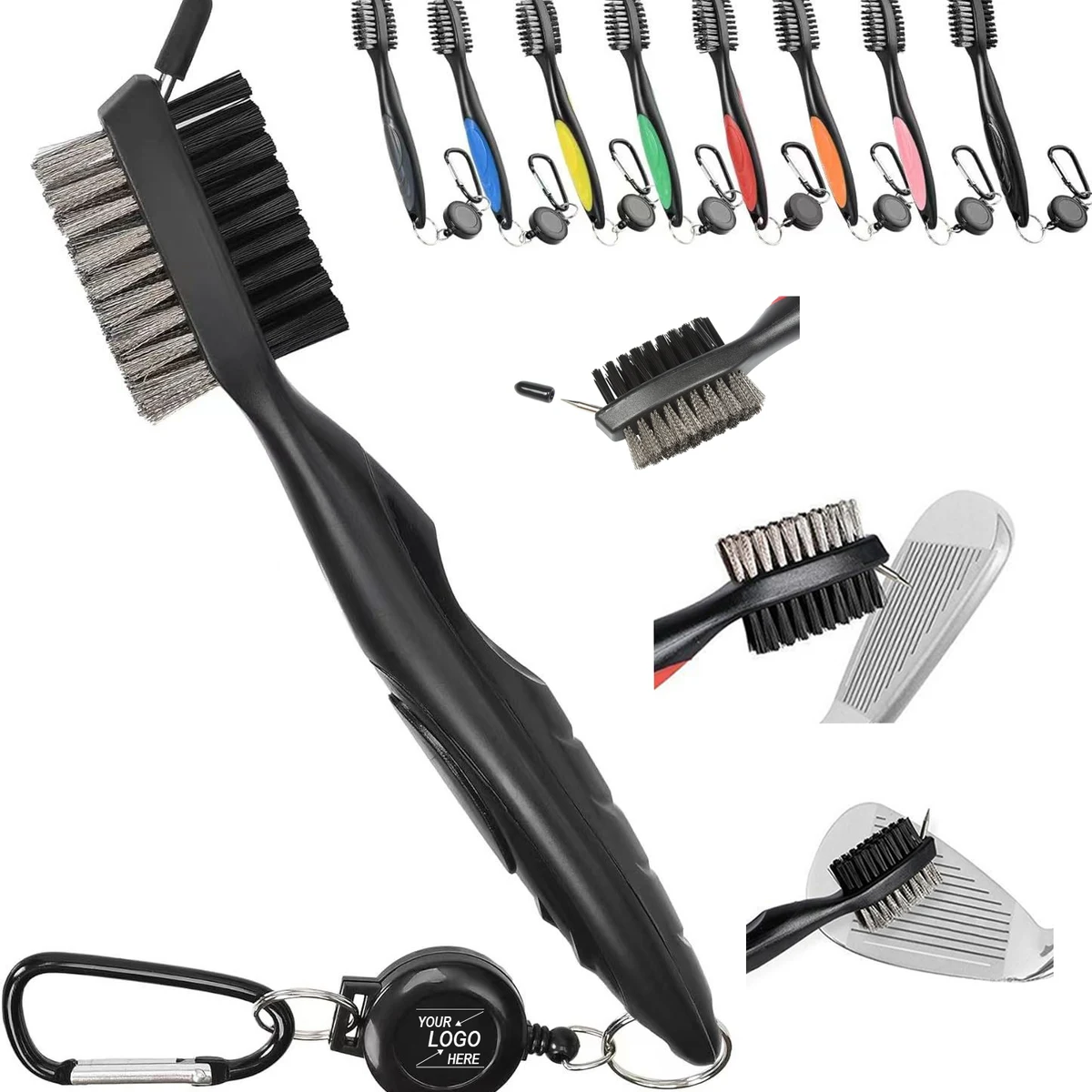 Portable Golf Club Groove Cleaning Brush 1