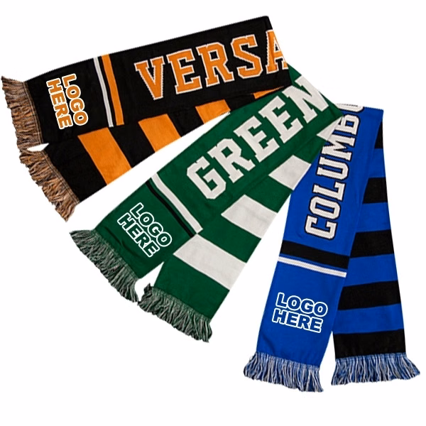 High Quality Knitted Jacquard scarf with Tassels
