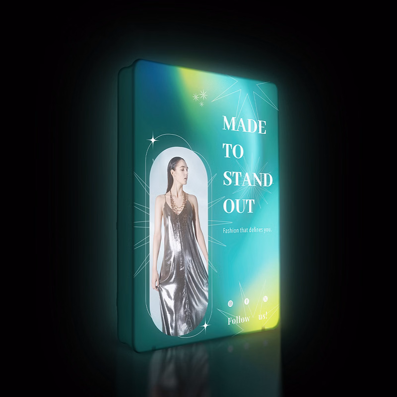 Lighted Banner Stand - 3.5'wx8'h - Full Kit