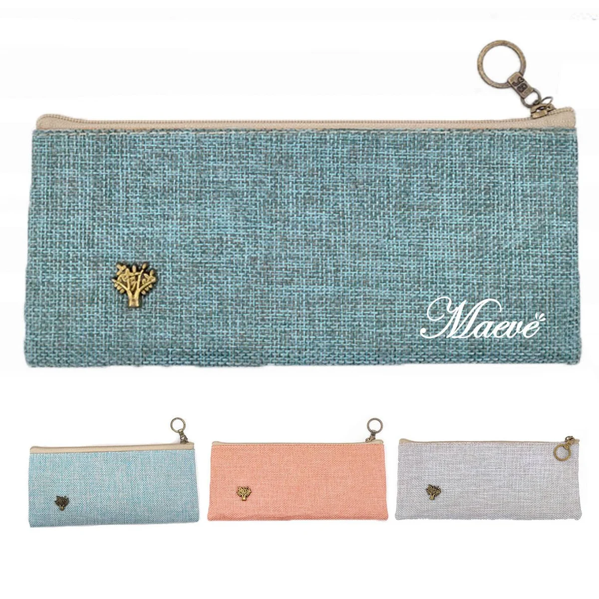 Large Capacity Simple Canvas Storage Pencil Case 1