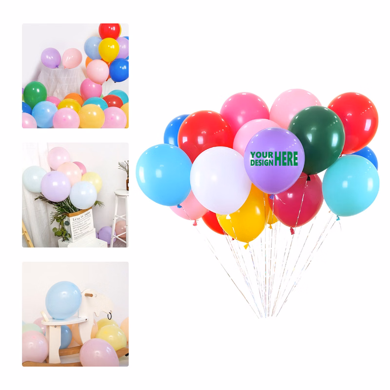 MOQ 100 Matte Pastel Latex Balloons for Party Decoration