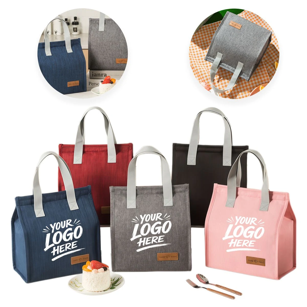 Cationic Insulated Lunch Tote Thermal Bag 1