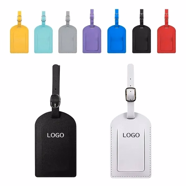 PU Leather Suitcase Luggage Tags Travel Bag Identification