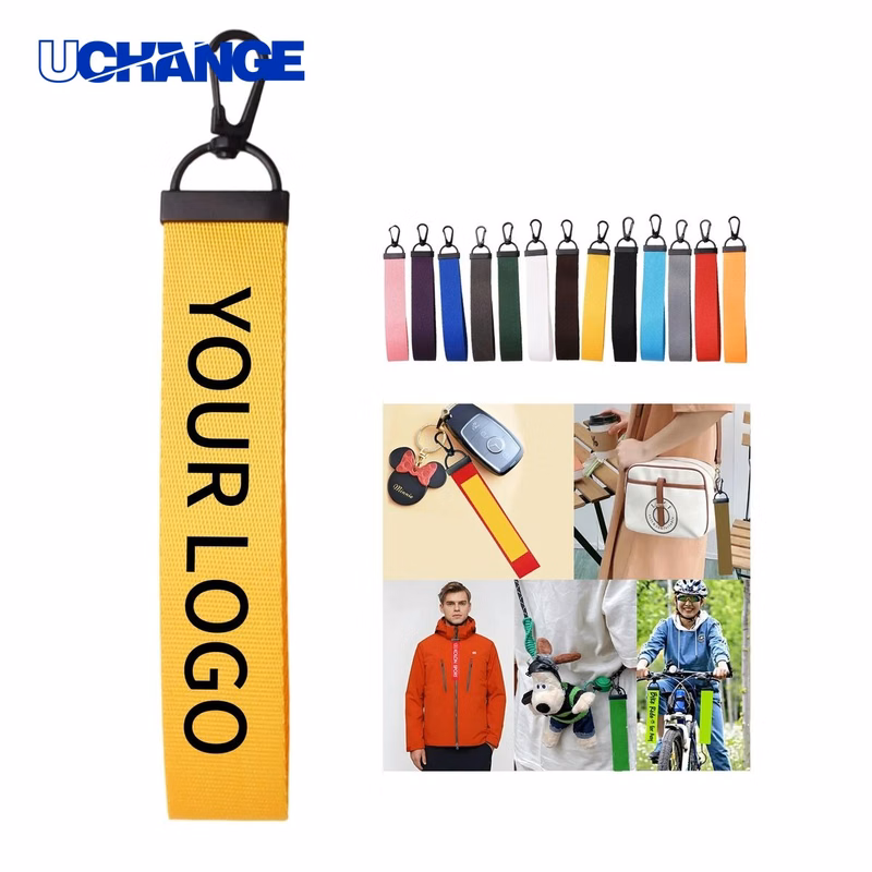 Ribbon Keychain Lanyard Accessory Solid Color for Promotions