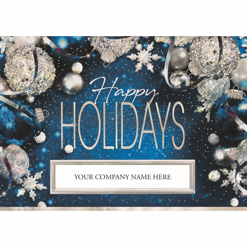 Lustrous Ornaments Holiday Cards
