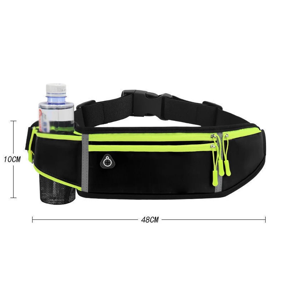 Multifunctional outdoor sports upgraded nylon fanny pack waist bag with water bottle pocket 1