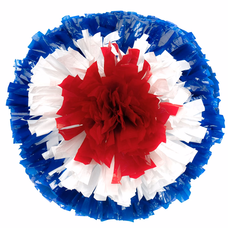 Custom Wet-Look Show Pom - Bullseye style