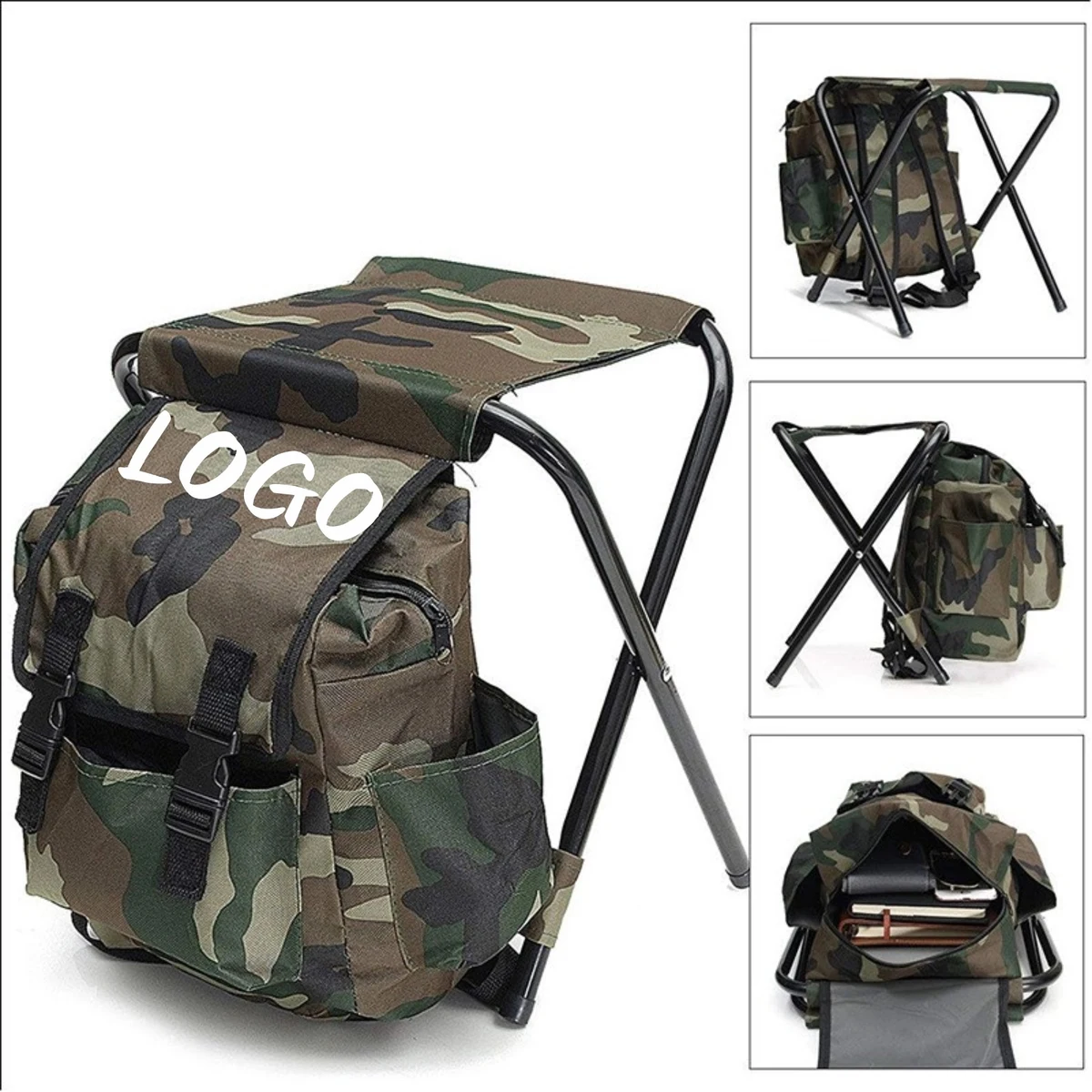2 in 1 Backpack Foldable Fishing Chair 1