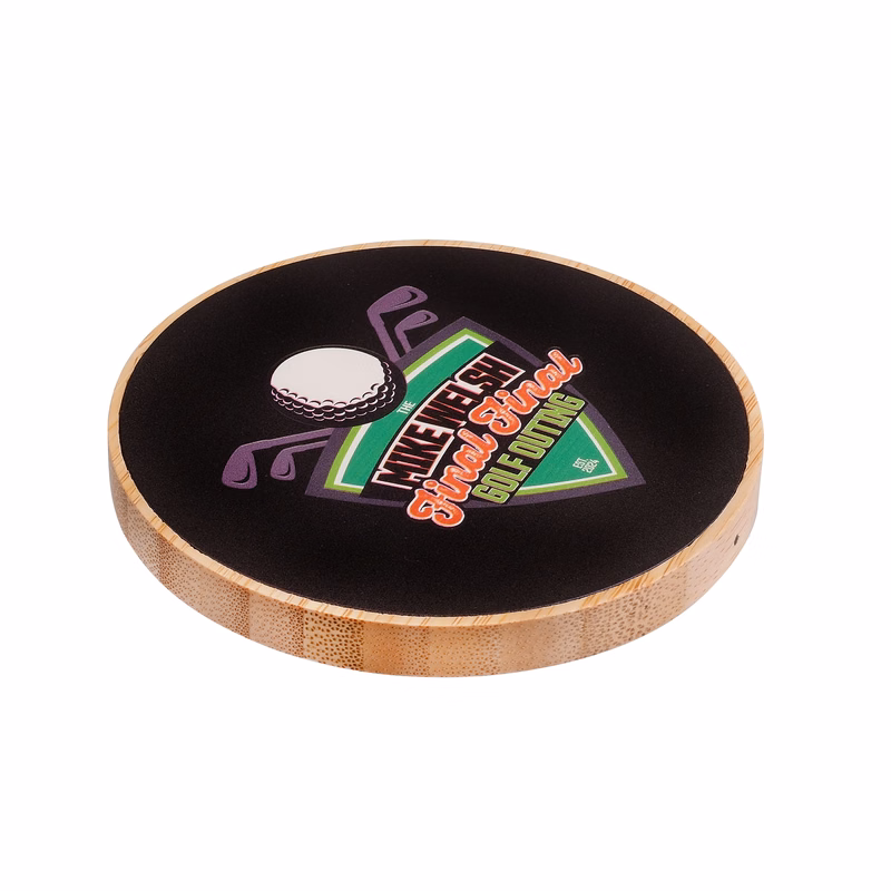 Vibrant Backlit 15W Bamboo Wireless Charger