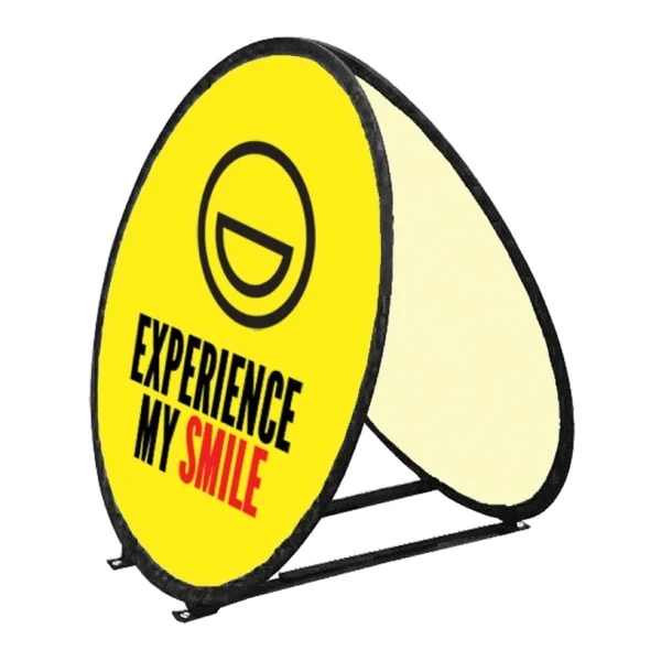 Circle Pop-Up Banner 47" Diameter 1