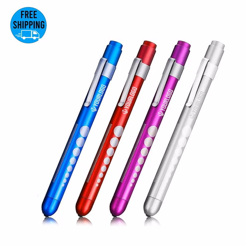 Aluminum Alloy Pen Flashlights with Pupil Meter and Ruler Board